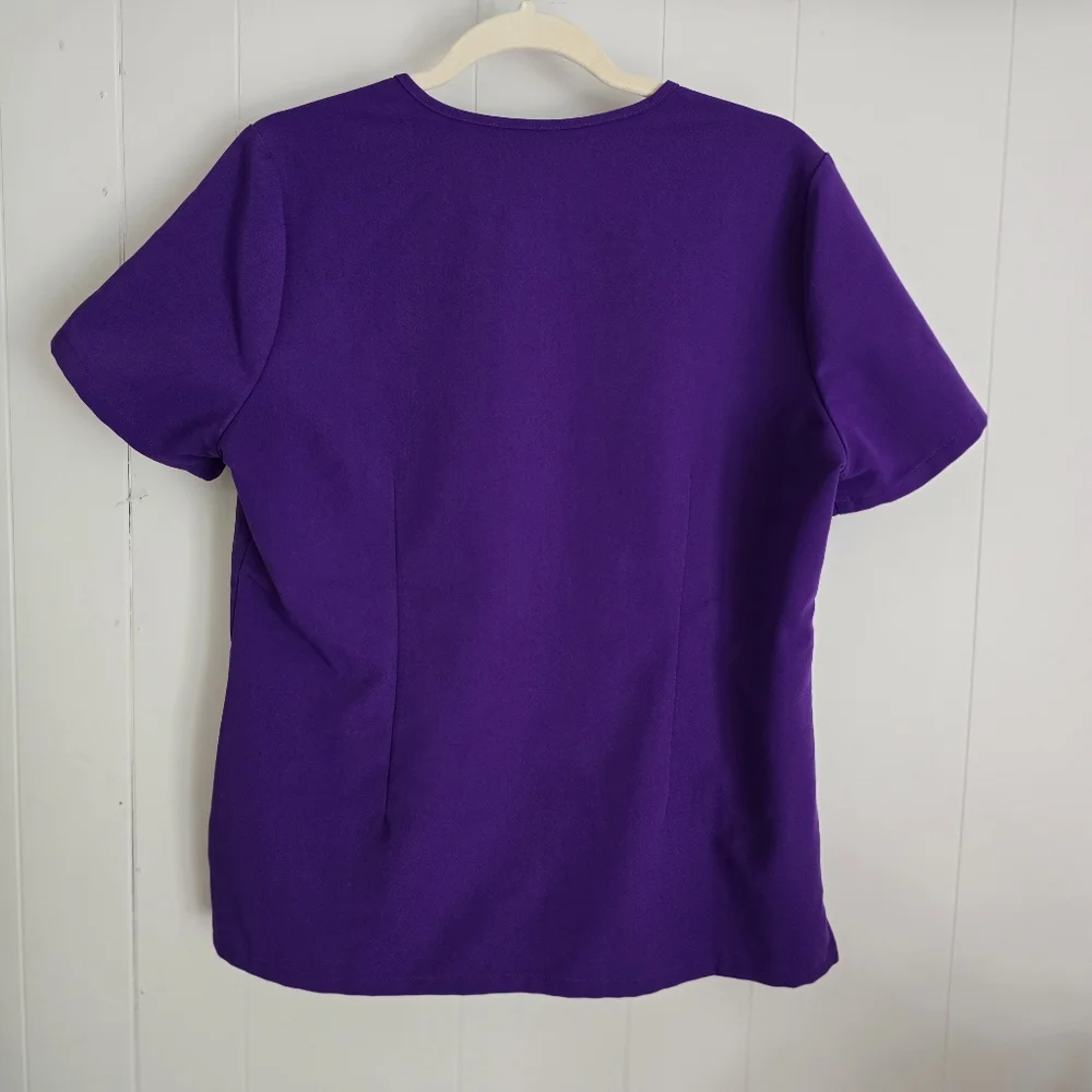 Figs Scrub Top One Pocket Purple Size Medium - Picture 7 of 8